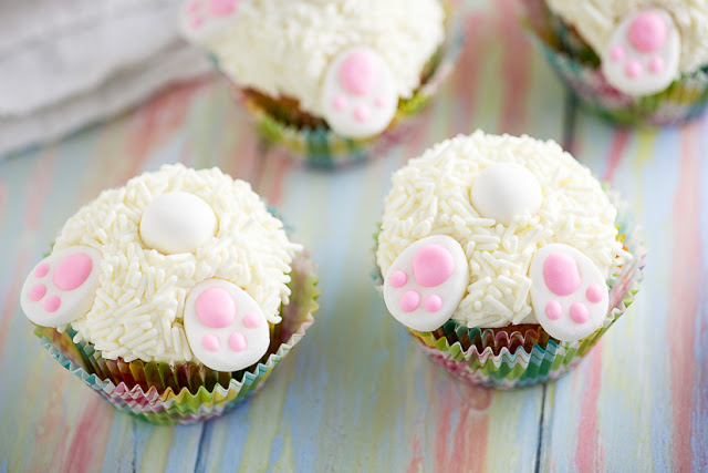Bunny Butt Cupcakes Without Coconut