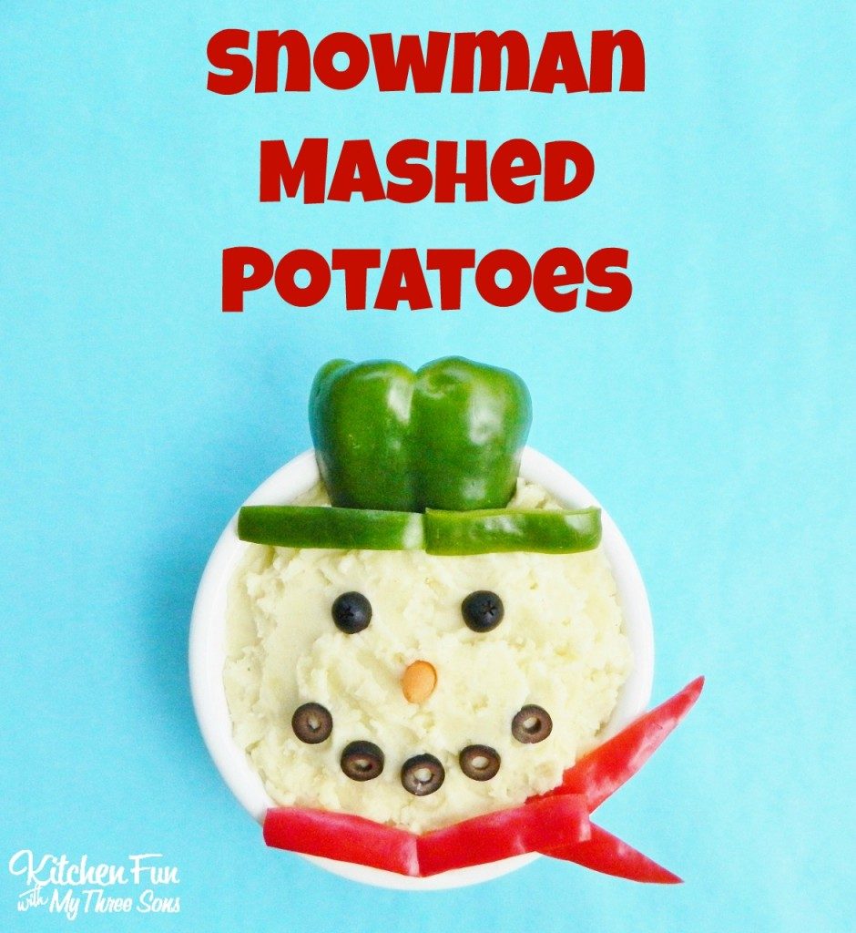 Snowman Mashed Potatoes