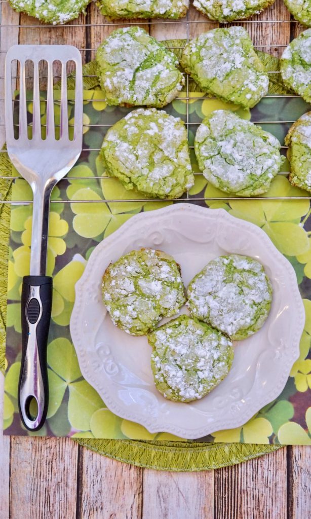 St. Patrick’s Day Crinkle Cookies