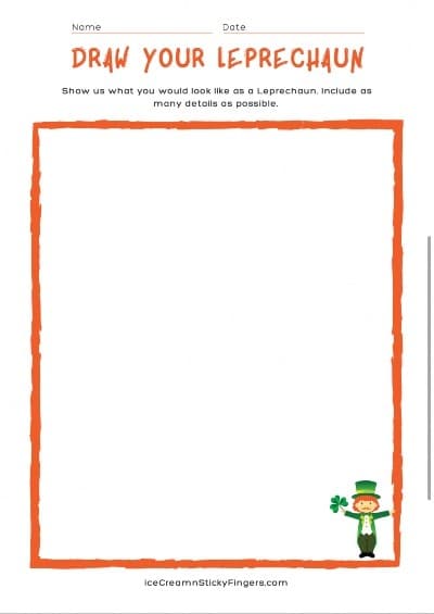 I am a Leprechaun Free Printable Pg 2