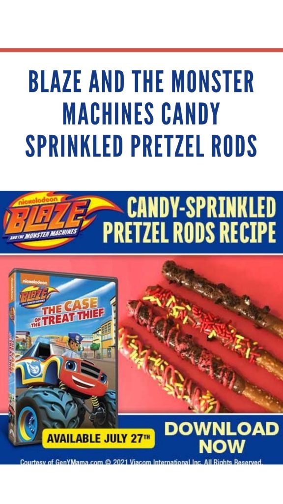 Blaze and The Monster Machines Candy Sprinkled Pretzel Rods