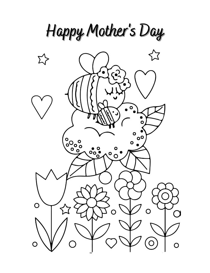 Bumble Bee Mother's Day Printable