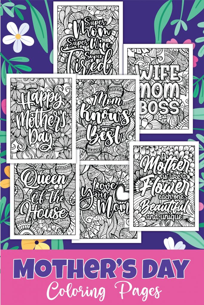 Free Mother's Day Coloring Sheets