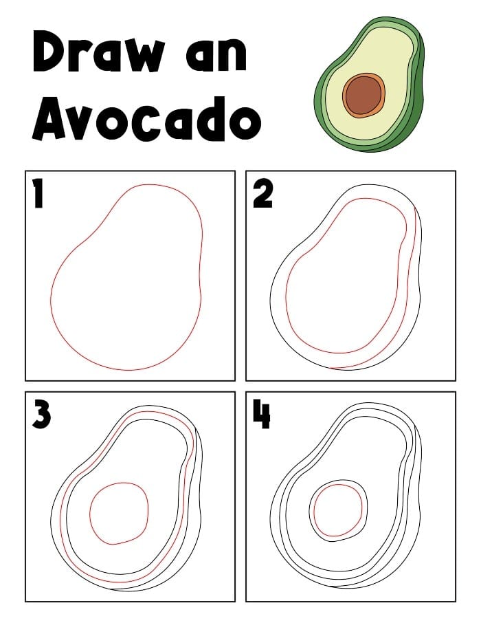 How to Draw an Avocado