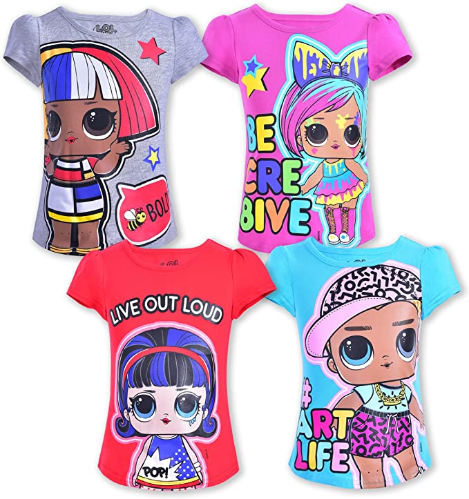 L.O.L Surprise Dolls 4 Pack T-Shirts