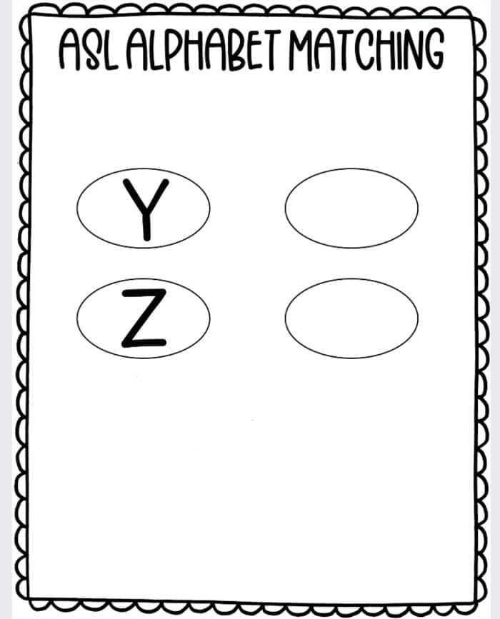 ASL alphabet Matching 