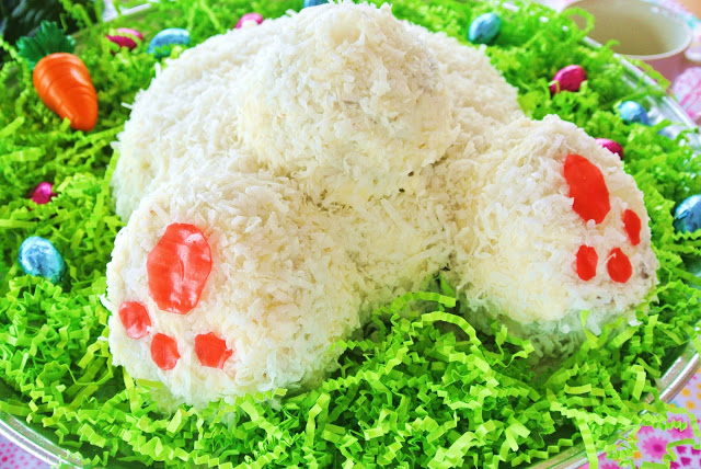 Easter Bunny Butt Carrot Cake