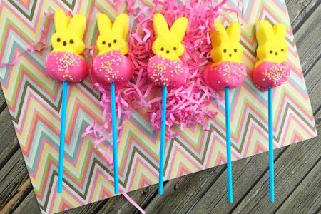 Easy Easter Bunny Peeps Pops