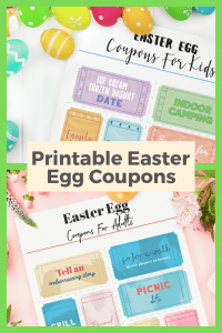 Printable Easter Egg Coupons - Ice Cream n Sticky Fingers