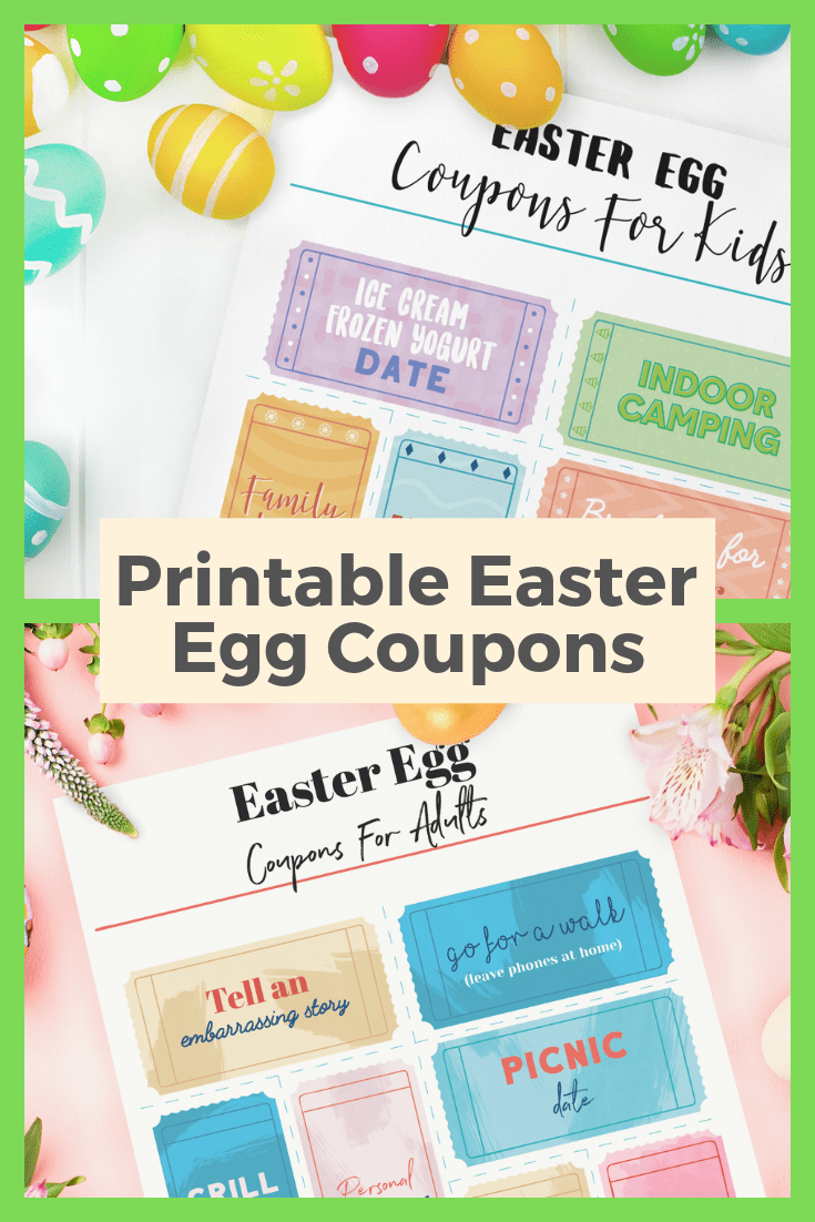 Printable Easter Egg Coupons