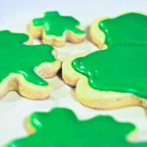 St Patty's Day Clover Sugar Cookies Royal Icing