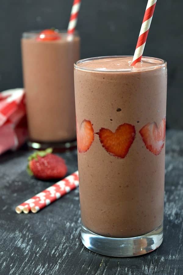 Strawberry Chocolate Sweetheart Smoothie