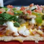 Easy Healthy Flatbread Breakfast Pizza