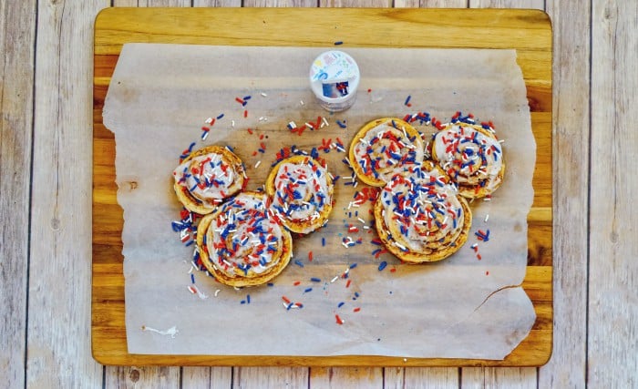 Mickey Mouse Cinnamon Rolls with Sprinkles