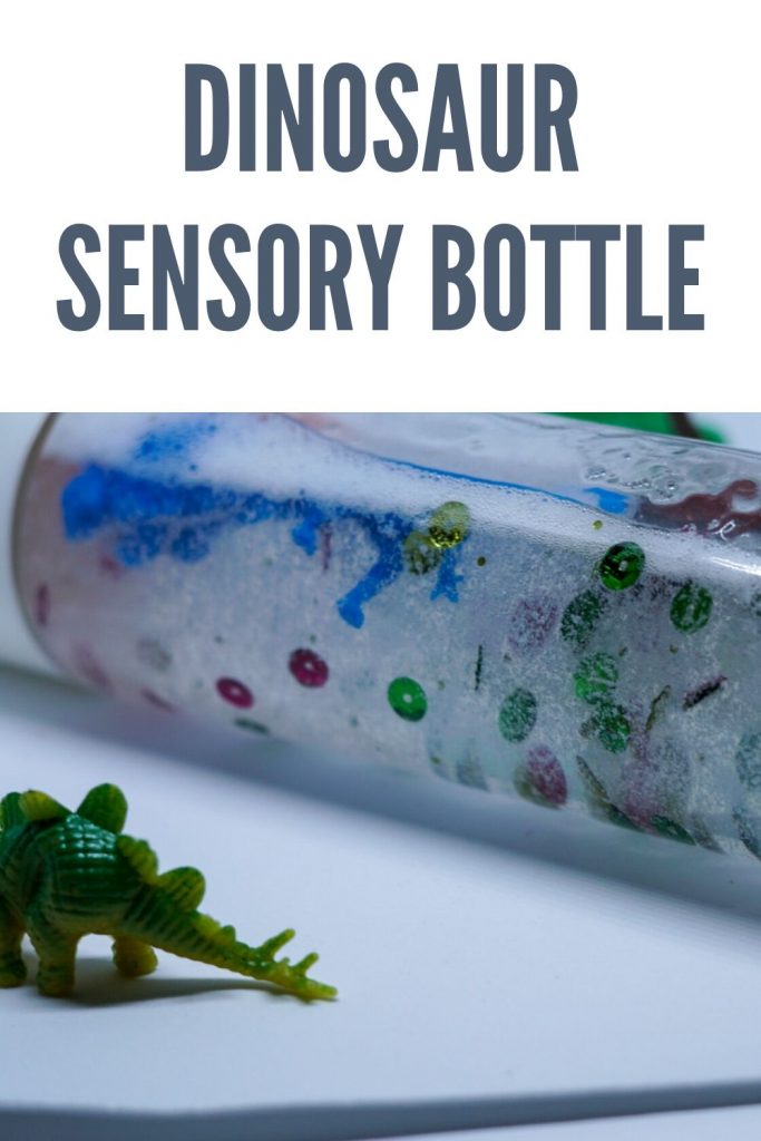 Dinosaur Sensory Bottle - Ice Cream n Sticky Fingers