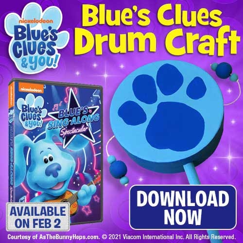Blues Clues DIY Drum Craft