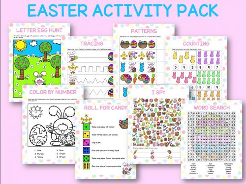 Free Printable Easter Activity Pack for Kids - Ice Cream n Sticky Fingers