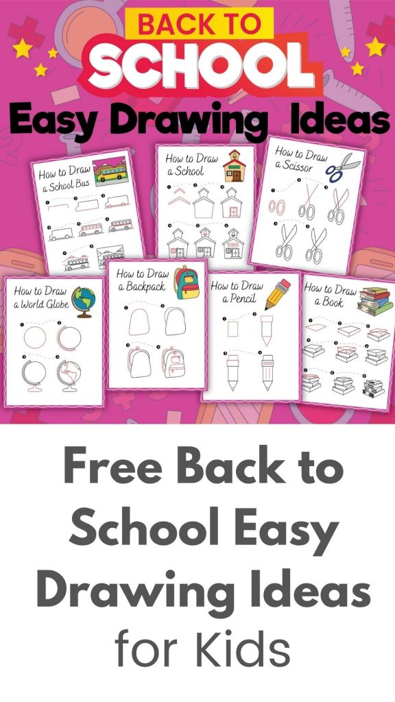 Back to School Easy Drawing Idea