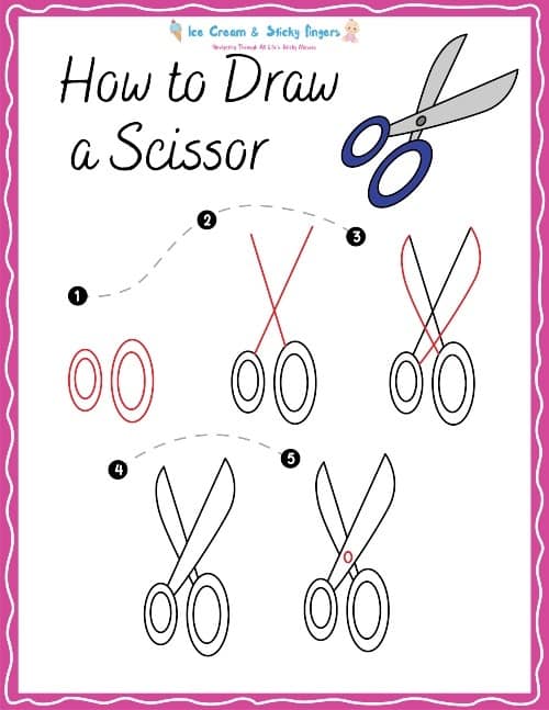 How to Draw a Scissor