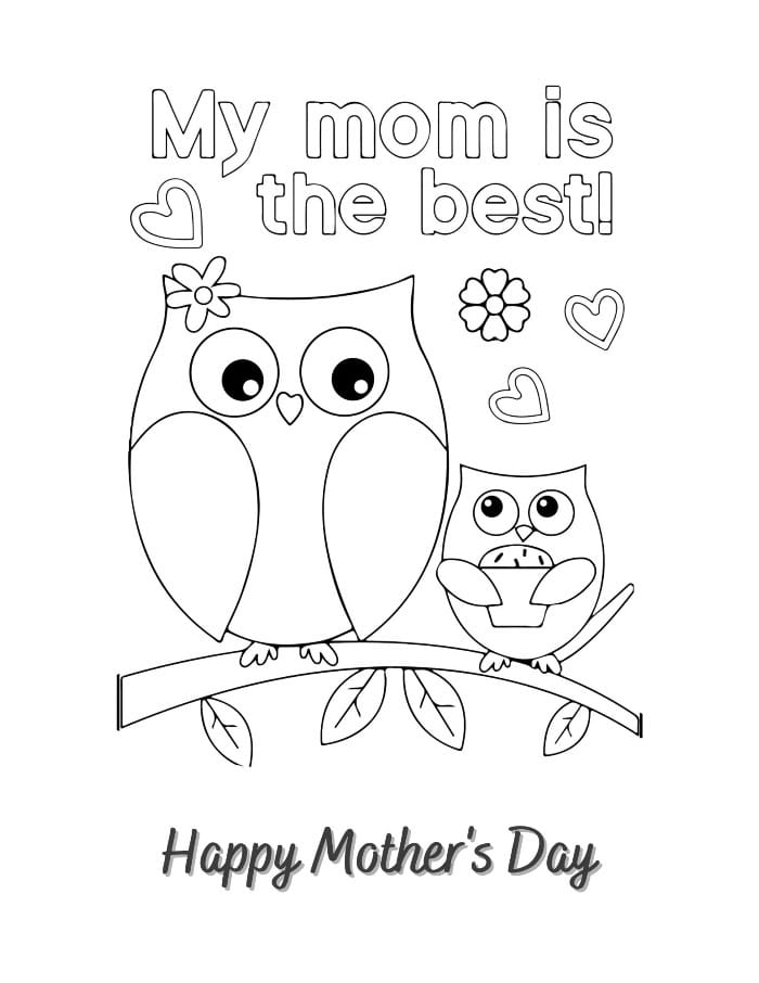 Owl Mother Day's Printable