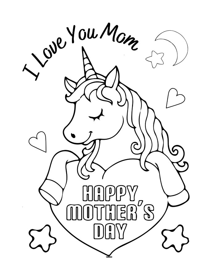 Unicorn Mother's Day Printable