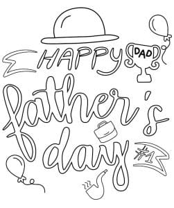 Free Father's Day Coloring Pages - Ice Cream n Sticky Fingers