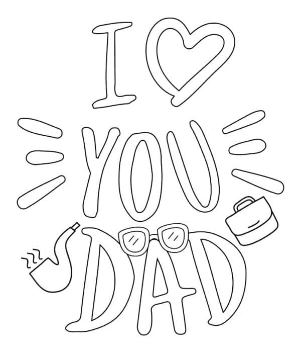 Free Father's Day Coloring Pages - Ice Cream n Sticky Fingers