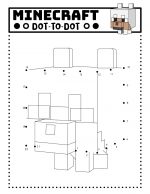 Free Minecraft Dot to Dot Printables - Ice Cream n Sticky Fingers