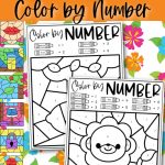 Letter L Color by Number Coloring Sheets