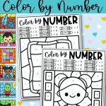 Letter Q Color By Number Coloring Sheets