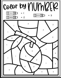 Letter O Color by Number Coloring Sheets - Ice Cream n Sticky Fingers