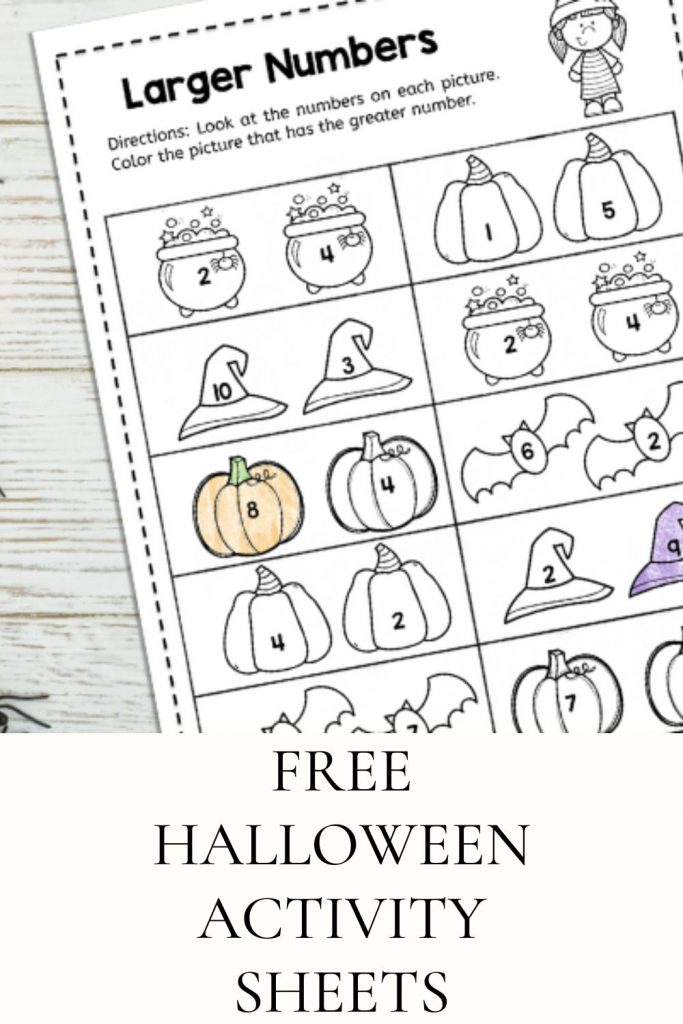 Free Halloween Activity Sheets