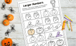 Free Halloween Math Activity Sheets - Ice Cream n Sticky Fingers