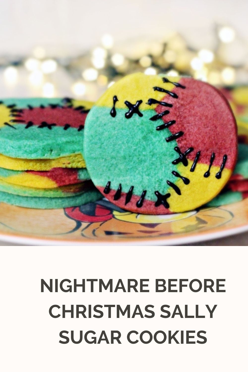 Nightmare before christmas sally sugar cookies ice cream n sticky fingers