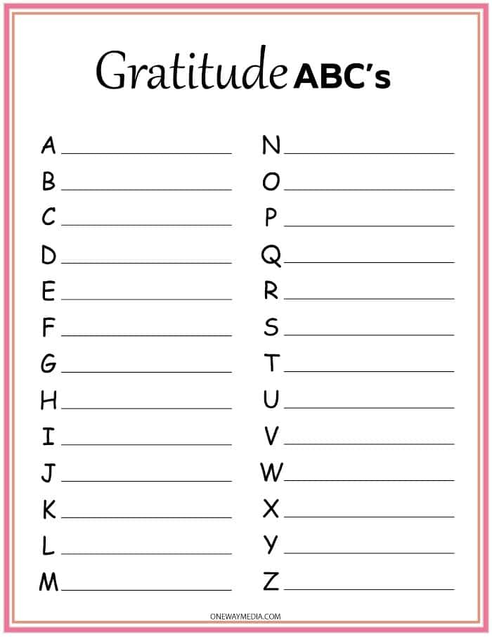 Gratitude ABC'S