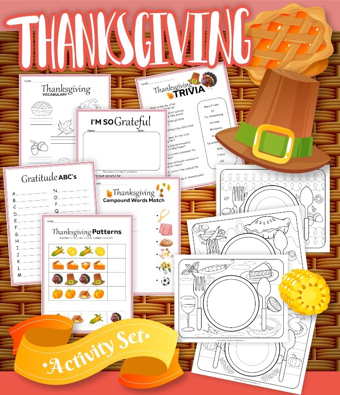 Free Thanksgiving Activity Set