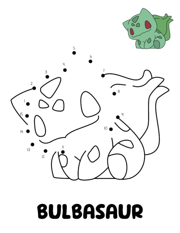 Free Pokemon Dot to Dot Printables - Ice Cream n Sticky Fingers