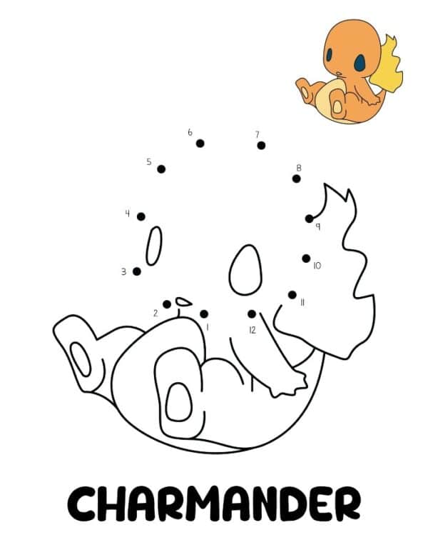 Free Pokemon Dot to Dot Printables - Ice Cream n Sticky Fingers