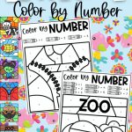 Letter Z Color by Number Coloring Sheets