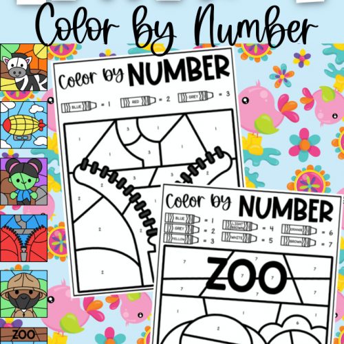 Letter W Color By Number