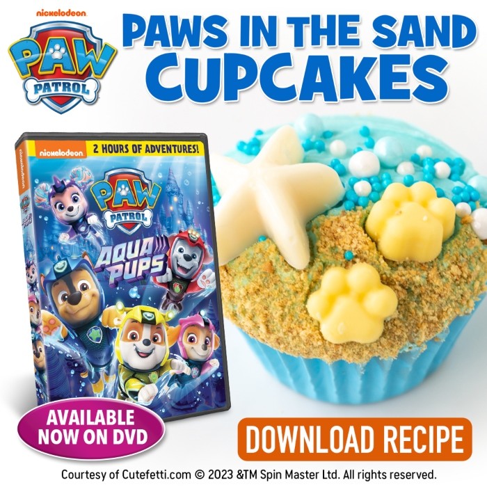 Paws in the Sand Cupcakes