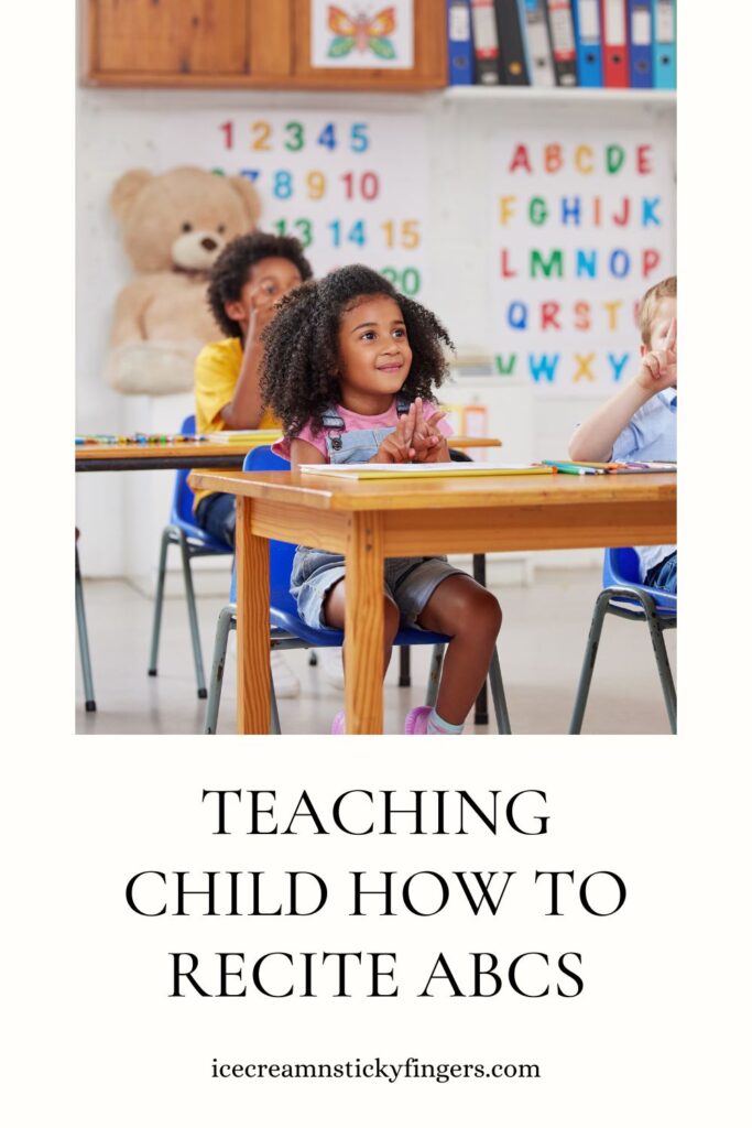 Teaching Child How to Recite ABCs