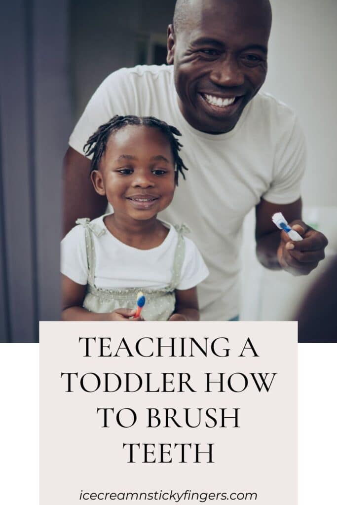 Teaching a Toddler How to Brush Teeth