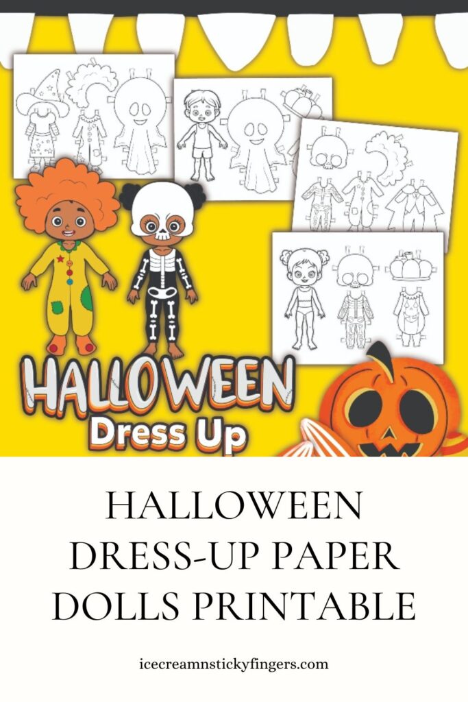 Halloween Dress-Up Paper Dolls Printable