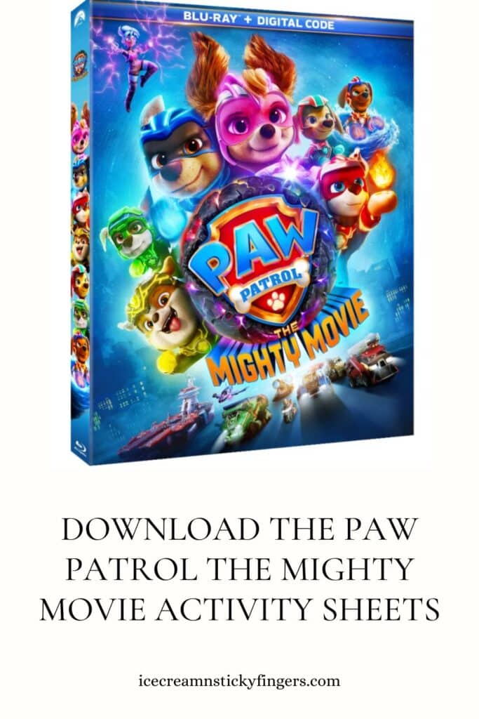 Download the Paw Patrol The Mighty Movie Activity Sheets