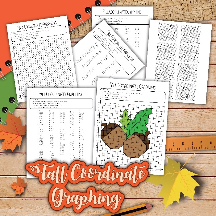 Fall Coordinate Graphing Activities for Kids