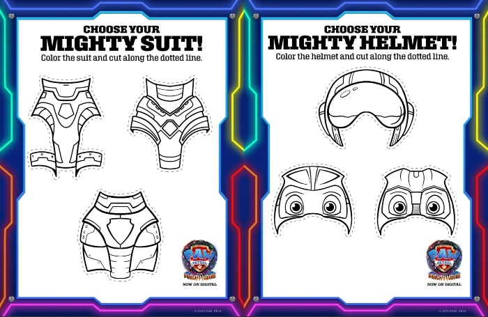 PAW Patrol The Mighty Movie Activity Sheets 1