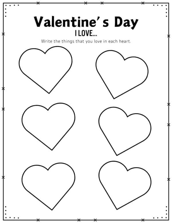 Valentine's Day Preschool Activity Pack - Ice Cream n Sticky Fingers