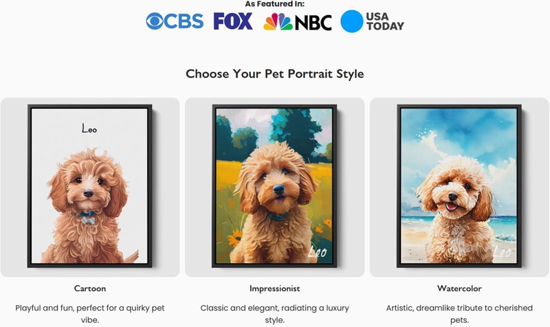 Enter to Win Custom Art of Your Beloved Pet Giveaway