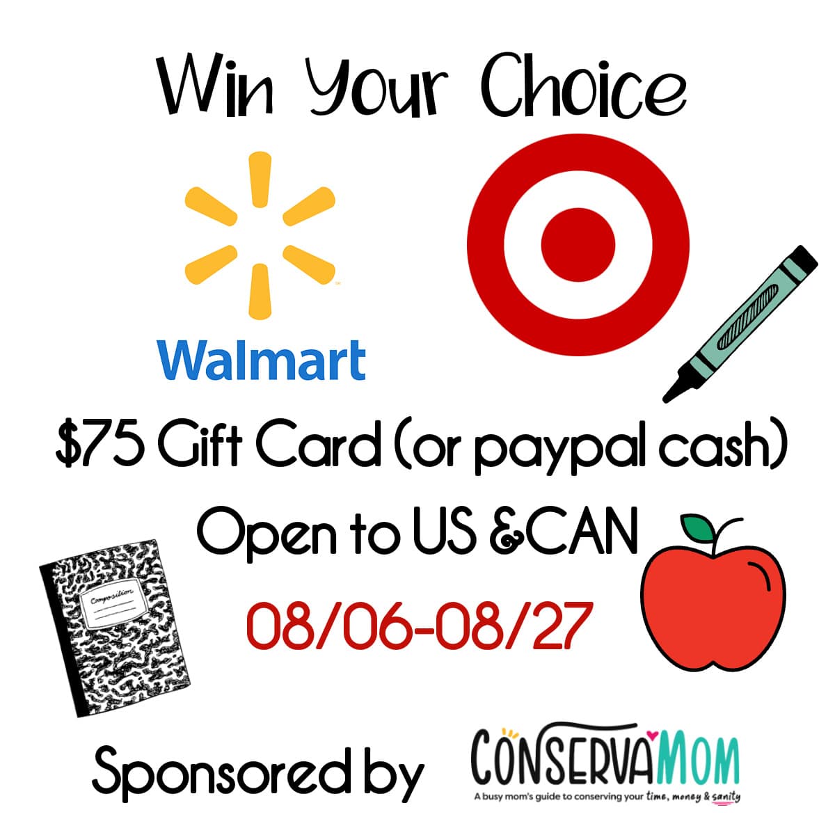 $75 Gift Card or Cash Giveaway